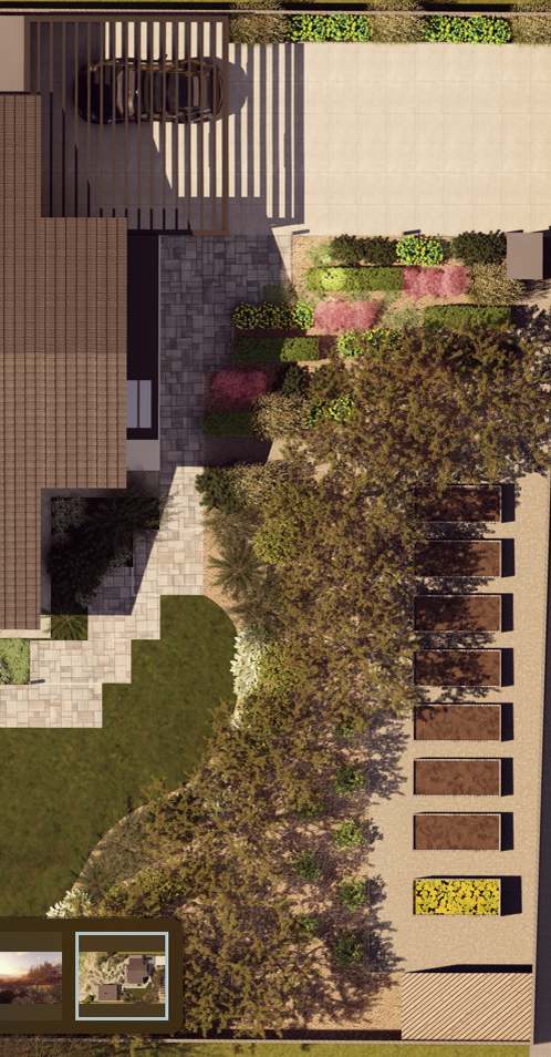 Зона огорода расположена в самом солнечном и теплом углу сада - юго, юго-восточном. Сейчас от частых ветров сад прикрывает дом, а в будущем к нему добавится еще стена кустарников и плодовых деревьев.