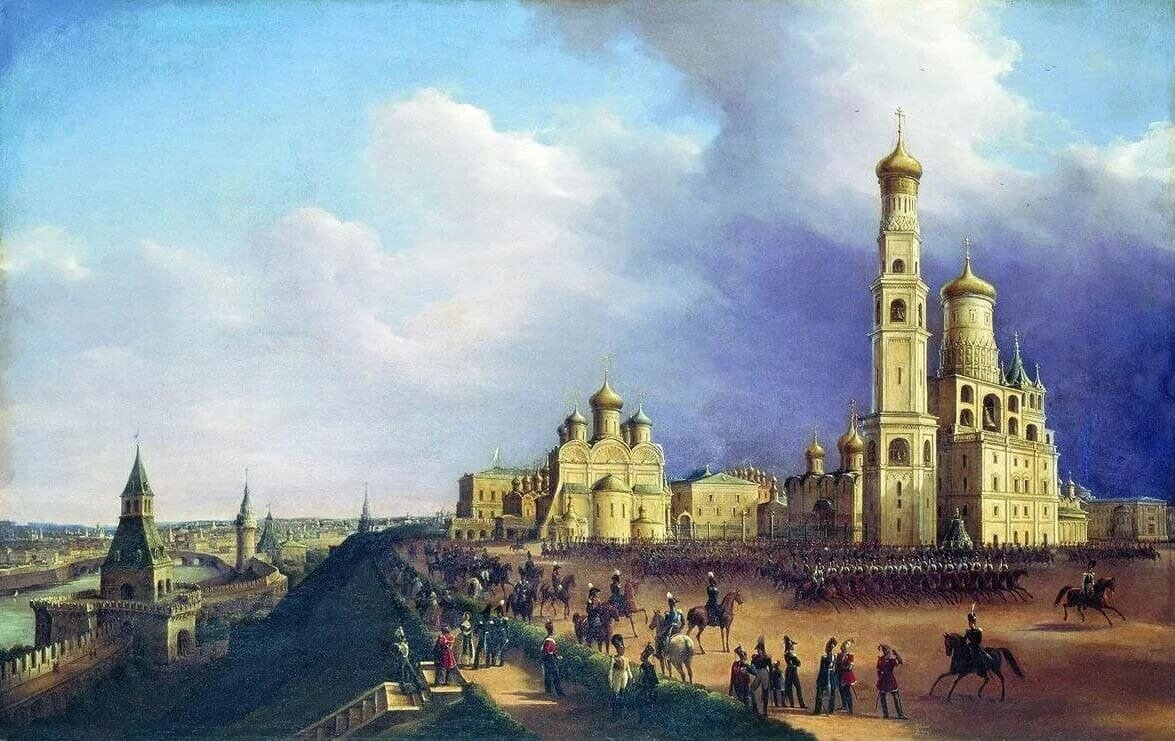 Чернецов Григорий Григорьевич. Парад в Кремле в 1839 году. 1841 г. 