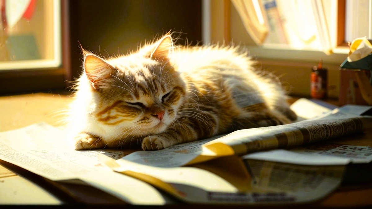 Почему кошки любят лежать на бумаге
