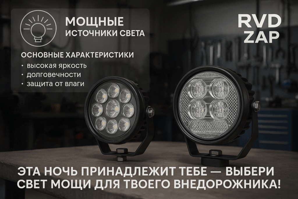    Рекомендации по выбору мощных фар для внедорожников admin