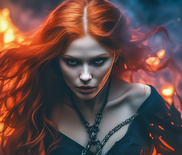 Рыжая девушка