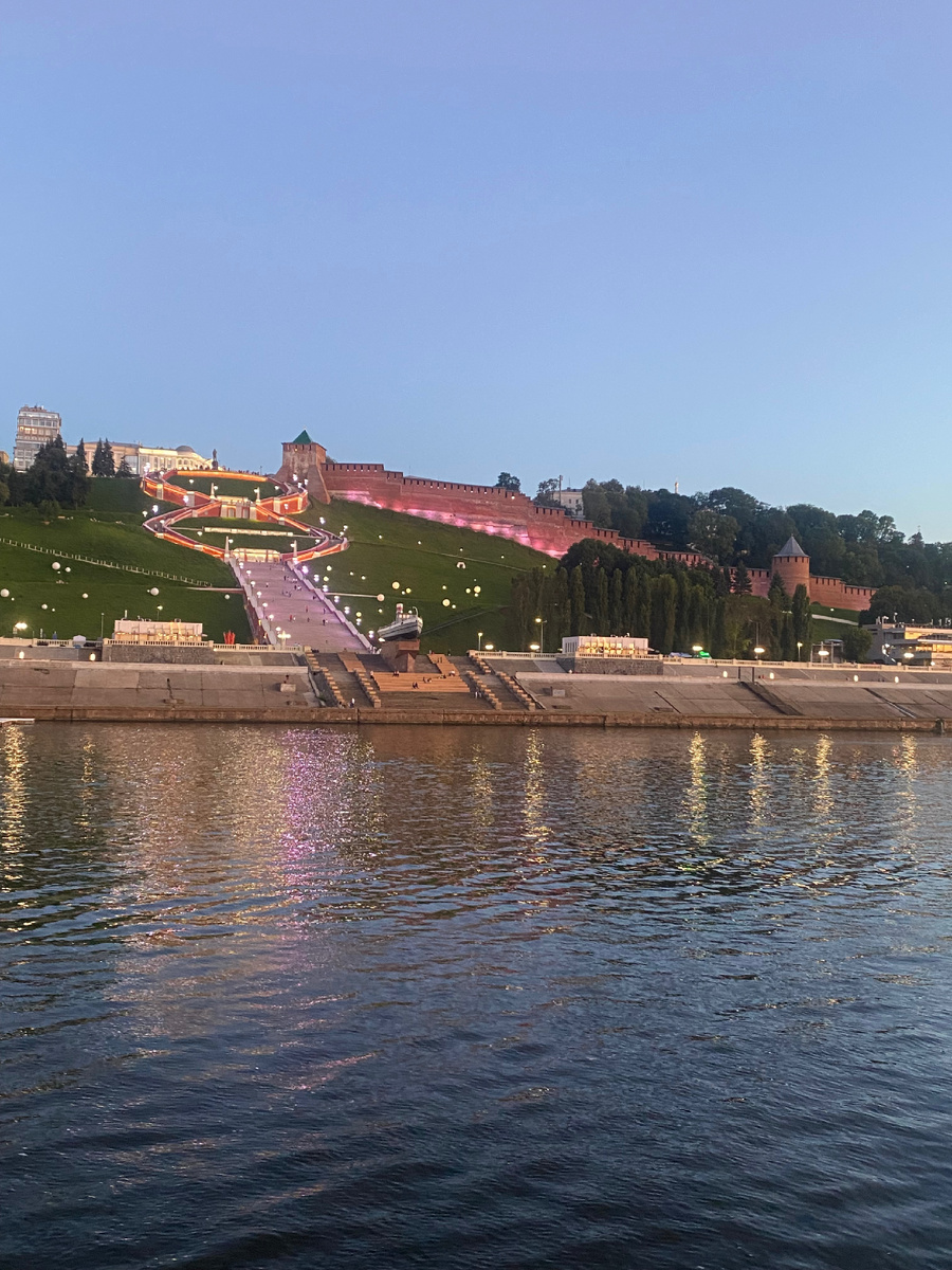 Вид на Нижний Новгород с Волги 