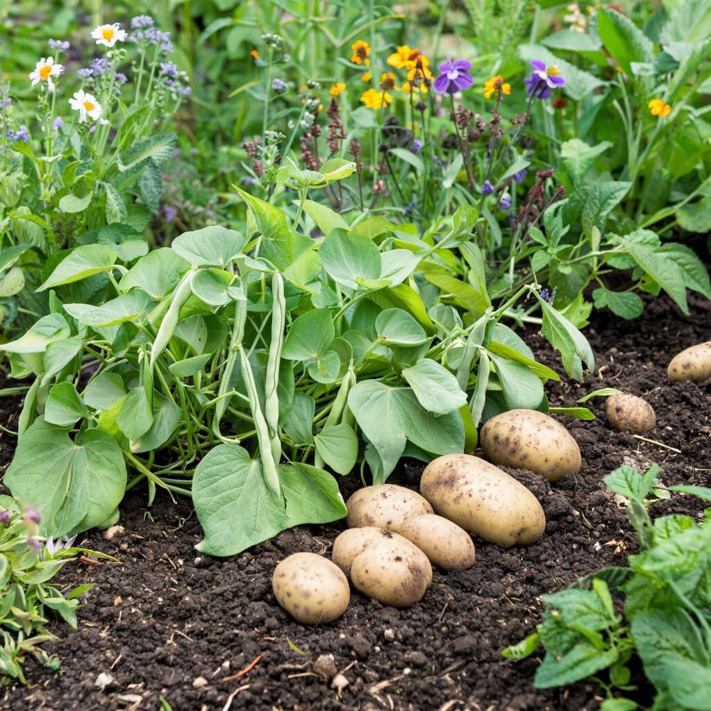 Посади фасоль рядом с картофелем - обогати почву азотом😌