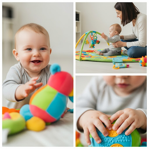 Первый год – время открытий! Игра помогает малышу познавать мир и развиваться.