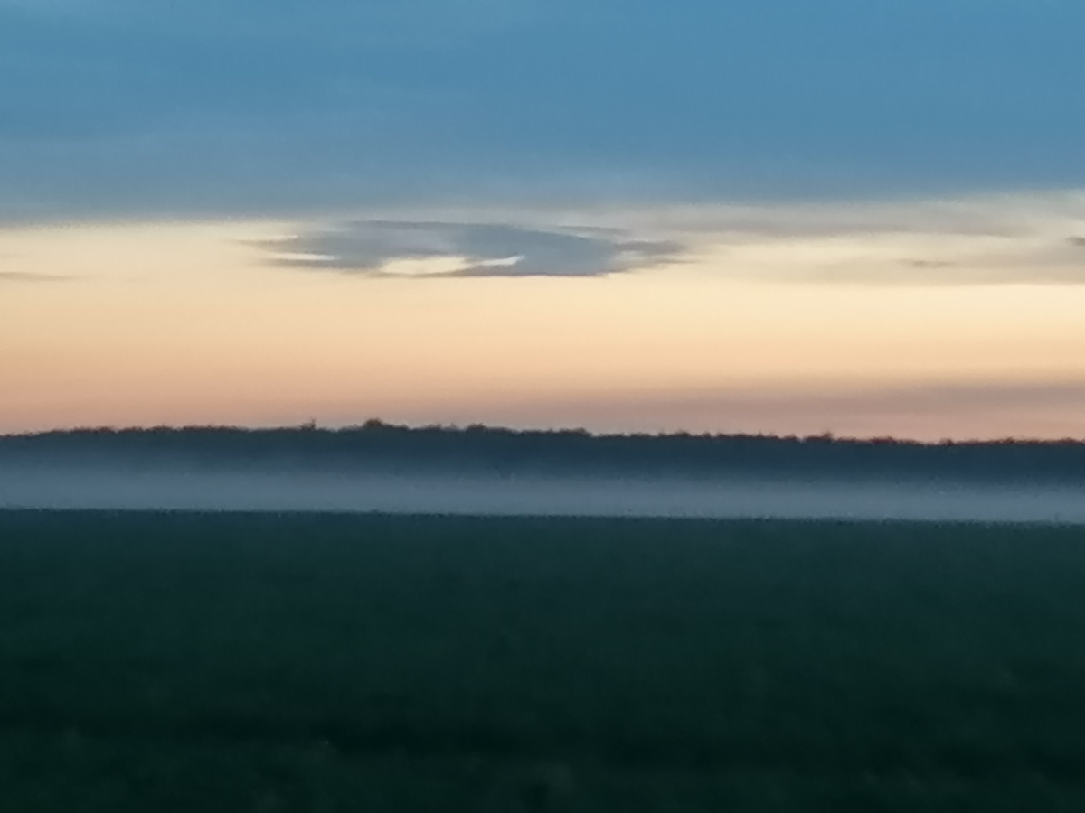 Полоса тумана. Фото автора.