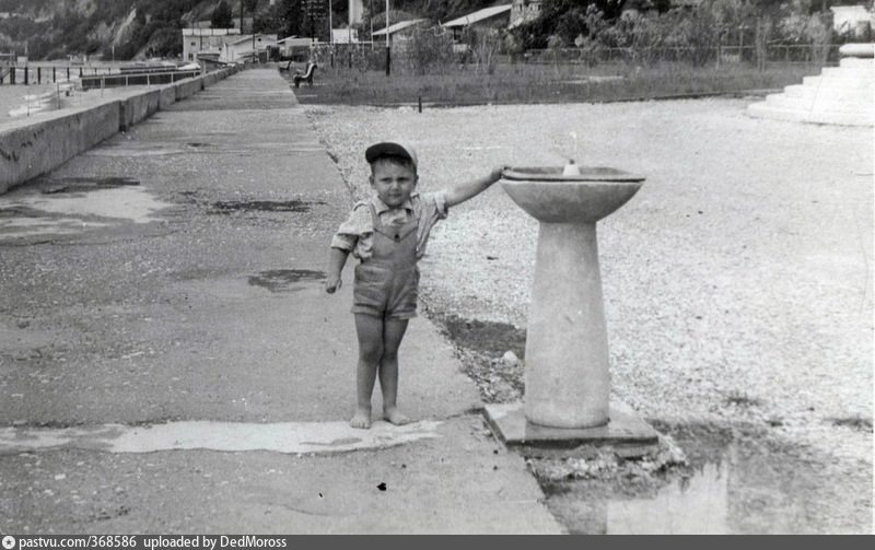 Гагра, набережная пансионата "Москва", 1965-1970