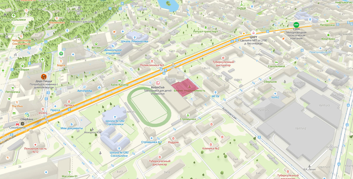 Пятно застройки ЖК Бабаевская, 4