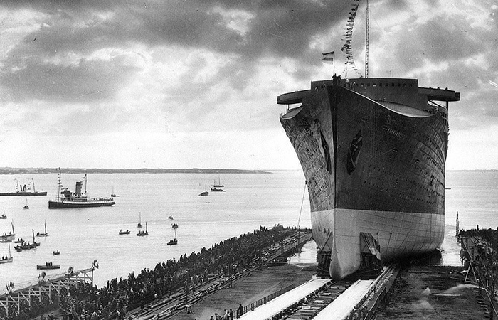 Пароход Нормандия, 1935 год./ Фото: pinterest.com