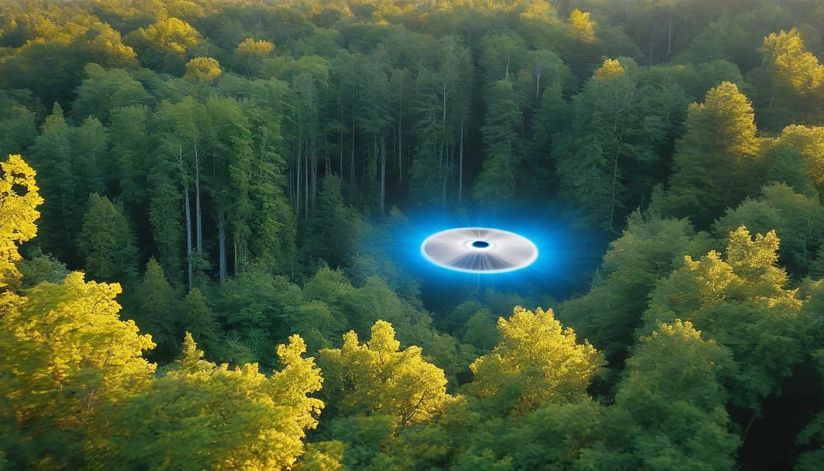 Затем диск внезапно исчез где-то внизу.