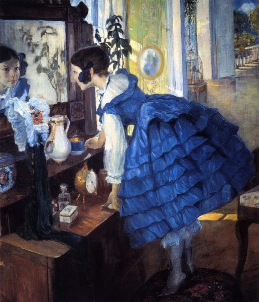 Делла-Вос-Кардовская. Маленькая женщина (портрет дочери художницы Кати). 1910. Русский музей