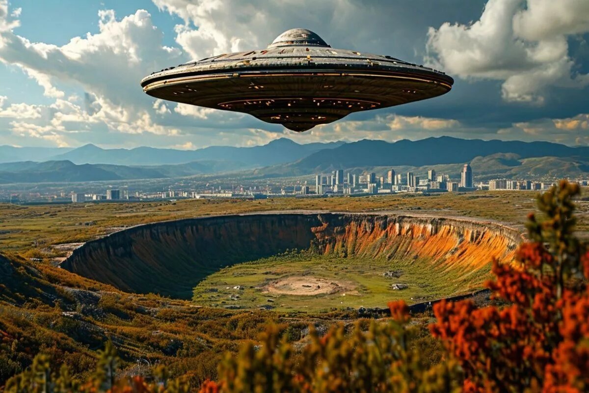 Большинство ученых уверено, что большинство кратеров образовались в результате падения астероида, но есть и другие гипотезы.
Фото: Нейросеть shedevrum.ai