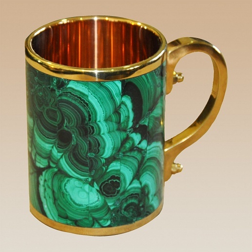 малахитовая кружка