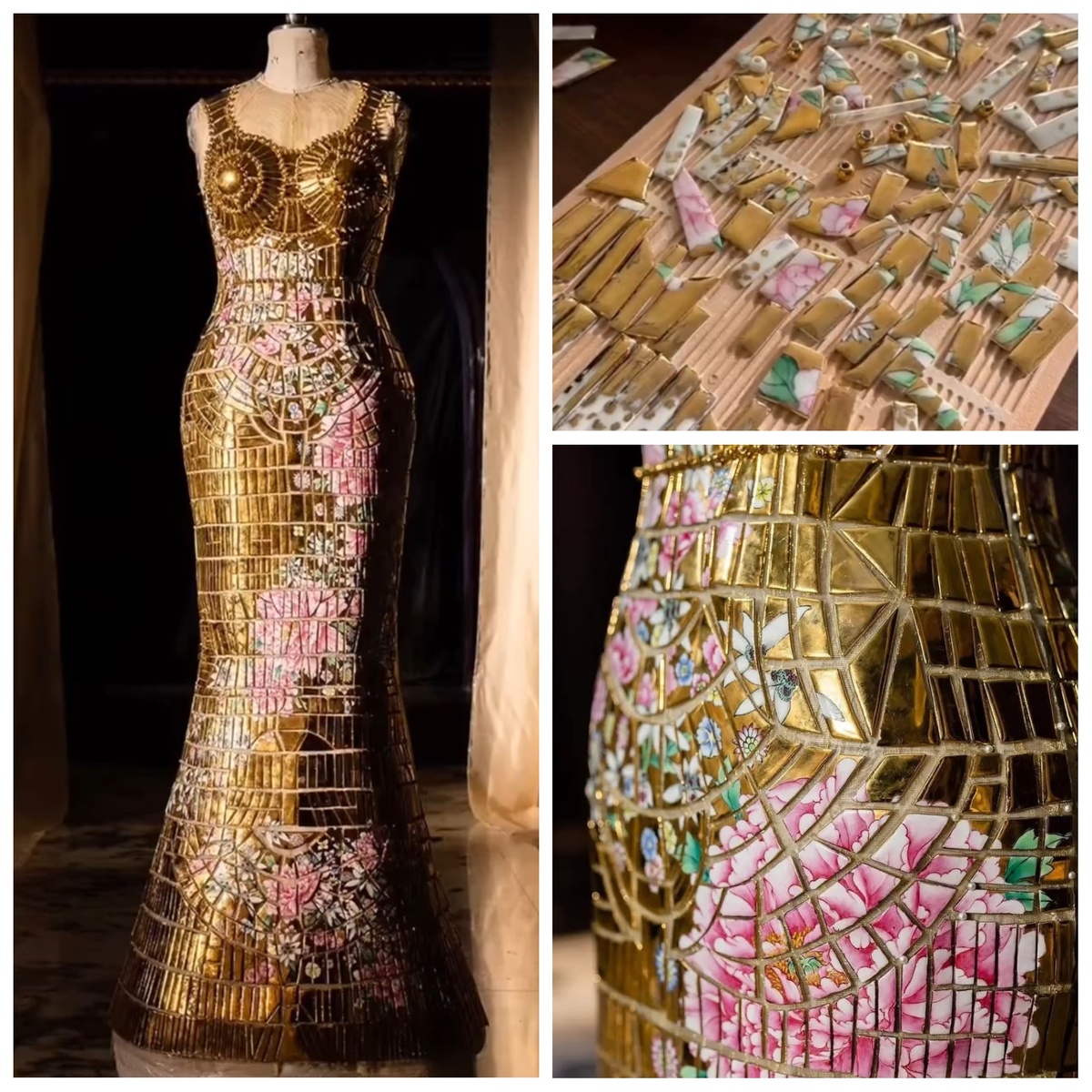 Фарфоровое платье от дизайнера Гоу Пей 2025г