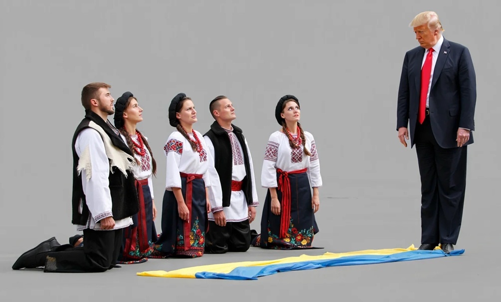    О "минеральной сделке" США и Украины говорят разное, но Трамп, похоже, ей доволен. Иллюстрация: "Блокнот"