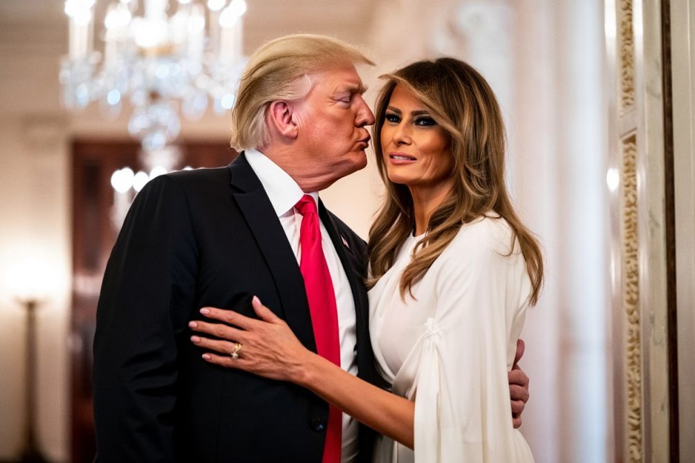   В СМИ отмечали, что Трамп очень любит свою жену Меланию. Иллюстрация: "Блокнот"