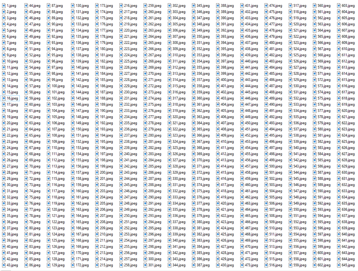 Упорядочивание файлов через числовую нумерацию