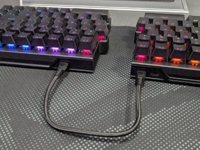    ASUS показала игровую сплит-клавиатуру с новыми магнитными свитчами