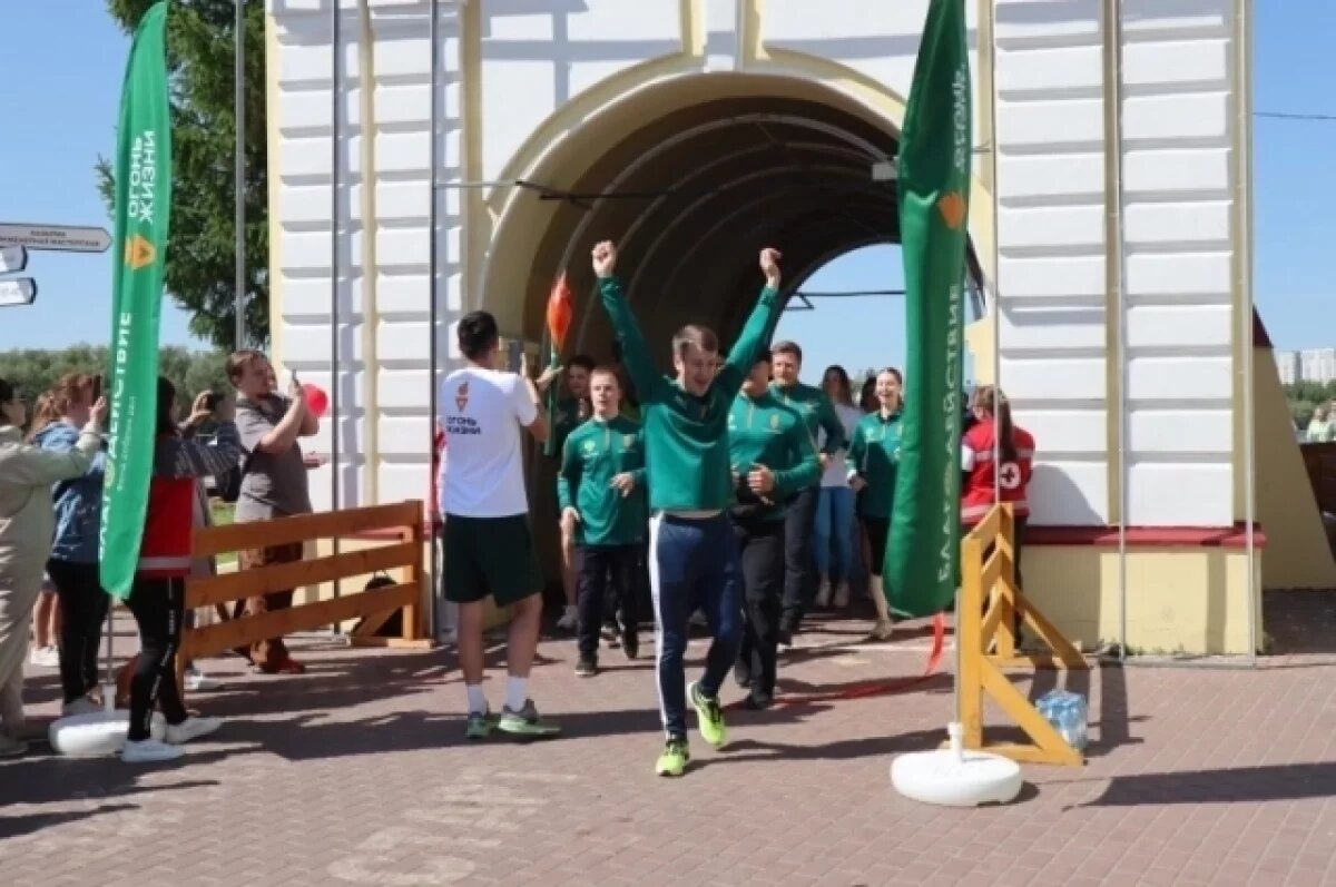    800 омичей зажгли «Огонь жизни»