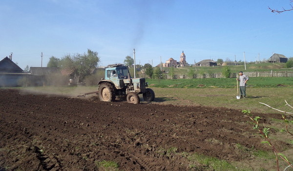 фото автора 2014 года, огороды тогда были большими