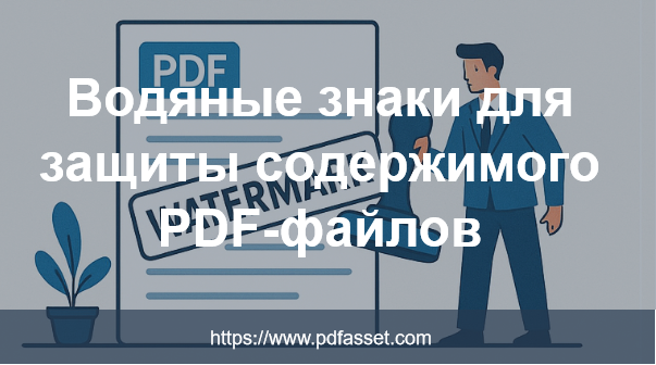 Водяные знаки для защиты содержимого PDF-файлов
