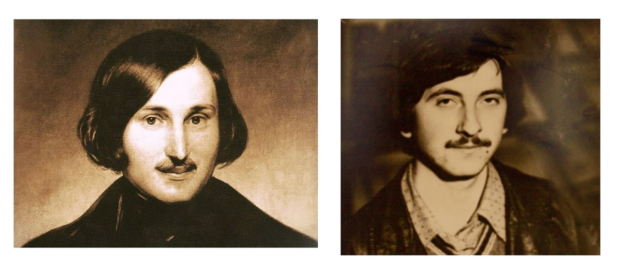 Если что, Гоголь слева, а ваш покорный слуга - справа.