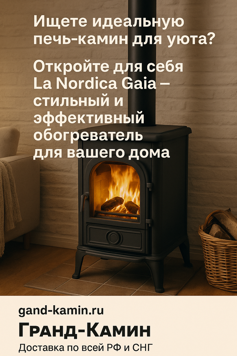    Как печь-камин La Nordica Gaia создаст идеальный уют в вашем доме и сэкономит на отоплении Kamin