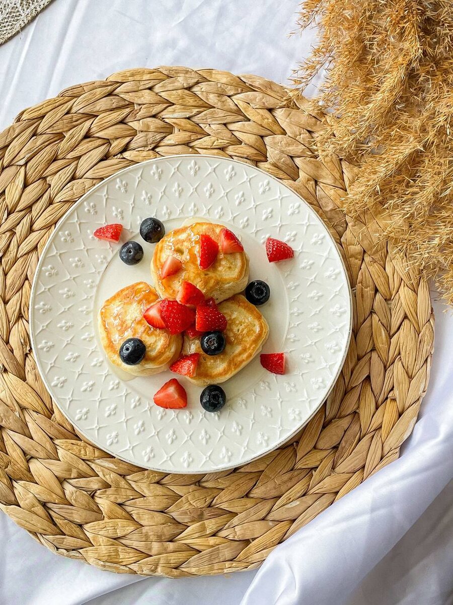 Пышные оладьи на кефире