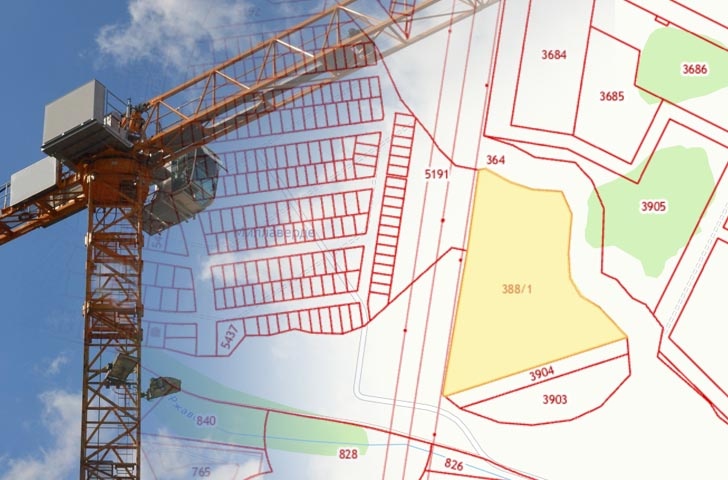   Участок рядом с Зеленой рощей, ранее предназначенный для корпуса госпиталя ветеранов, на кадастровой карте.