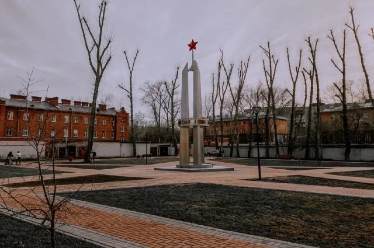    В Томске озеленили сквер 166-й гвардейской дивизии