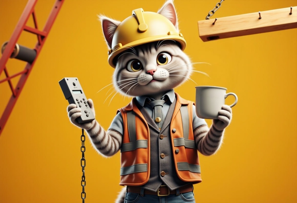 пробрался на стройку, чтобы порадовать вас таким кадром!