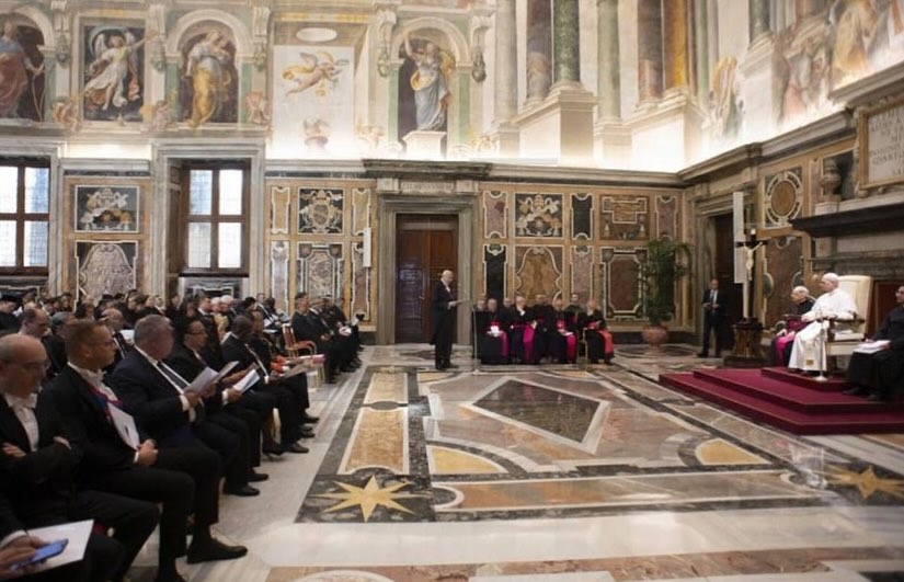 Церемония интронизации нового Папы Римского Льва XIV, 18 мая, 2025 г., Ватикан (Фото: Постоянное представительство Туркменистана при ООН в Женеве)