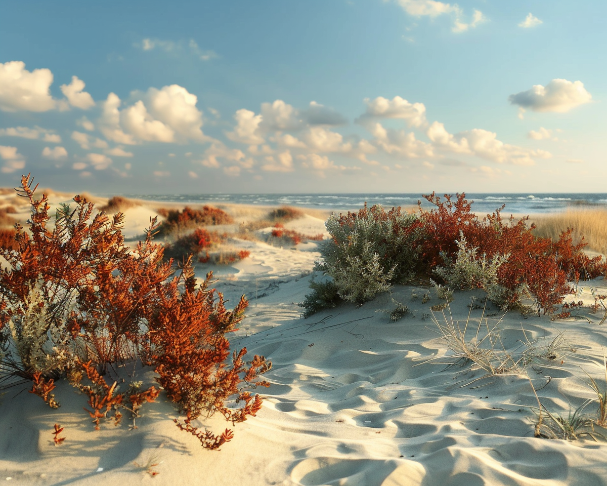 Иллюстрация песочные дюны Витязево