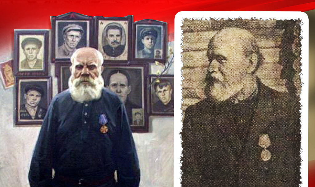 Отец восьми погибших сыновей Никанор Федорович Сидоров/худ. П. С. Семёнов. Удмуртский республиканский музей изобразительных искусств, Ижевск / Никанор Федорович Сидоров