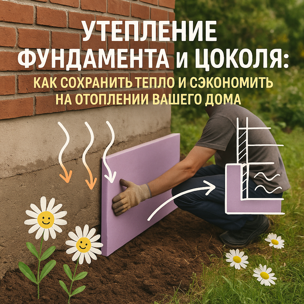    Утепление фундамента и цоколя: как сохранить тепло и сэкономить на отоплении вашего дома