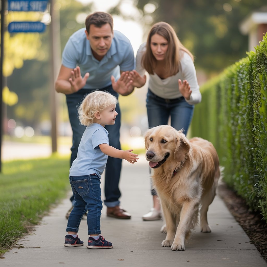 Родители пытаются оградить ребенка от малейшей опасности
