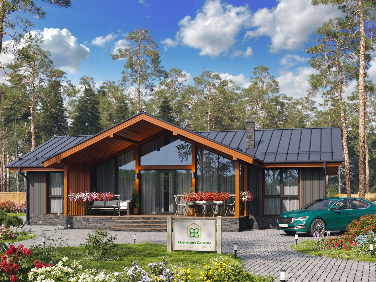 Проект SCANDI 120 от СК "Дачный Сезон"