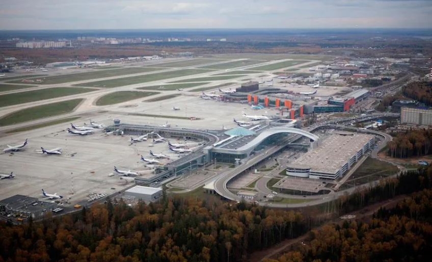 Вид на аэропорт Шереметьево. 