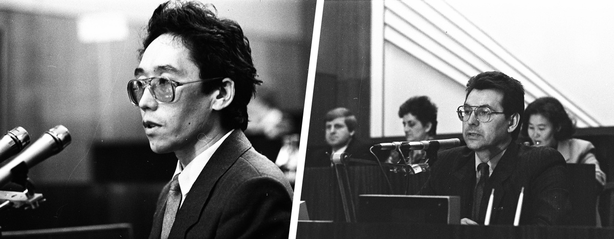 В создании основного закона участвовали: кандидат юридических наук Николай Сайбараков (слева) и кандидат исторических наук Андрей Асочаков (справа).