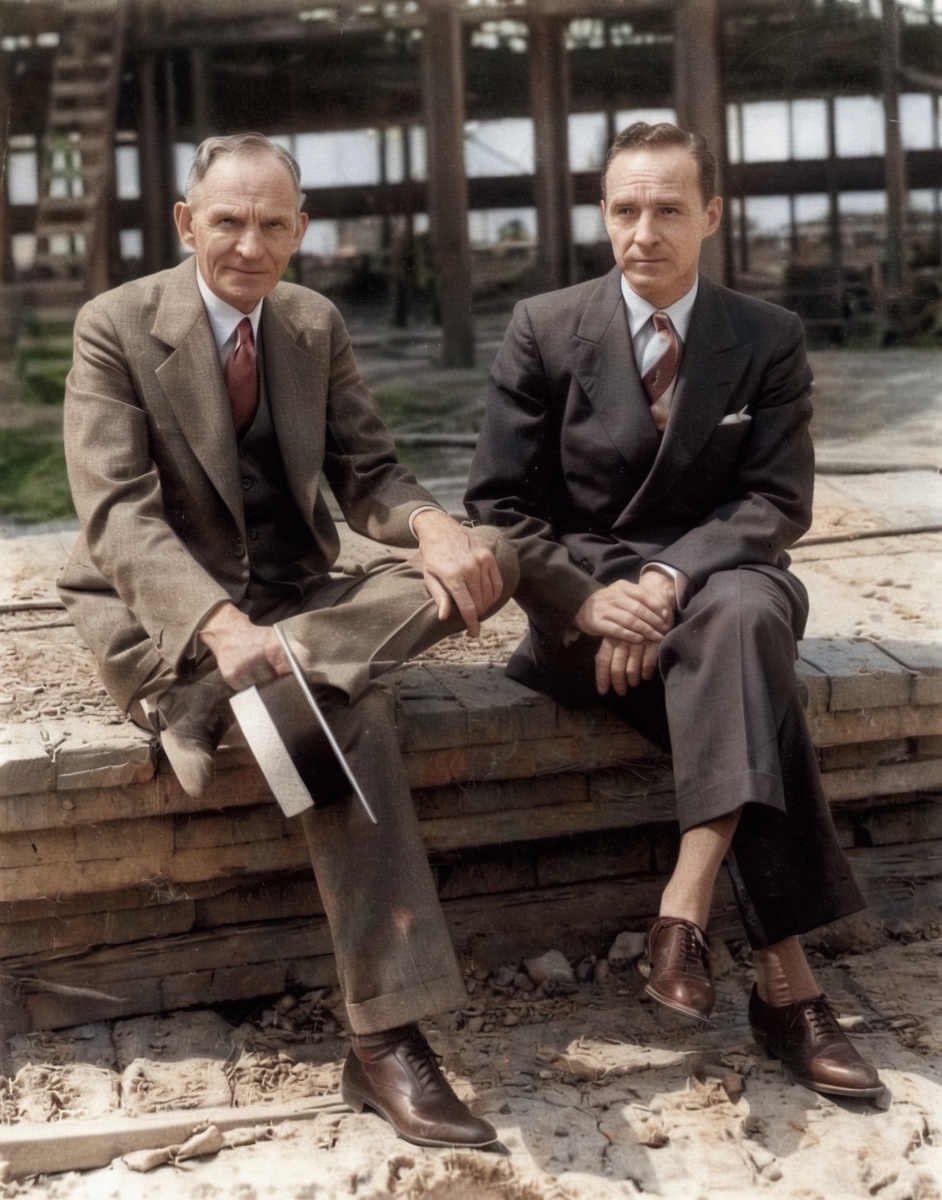 Henry Ford и Edsel Ford