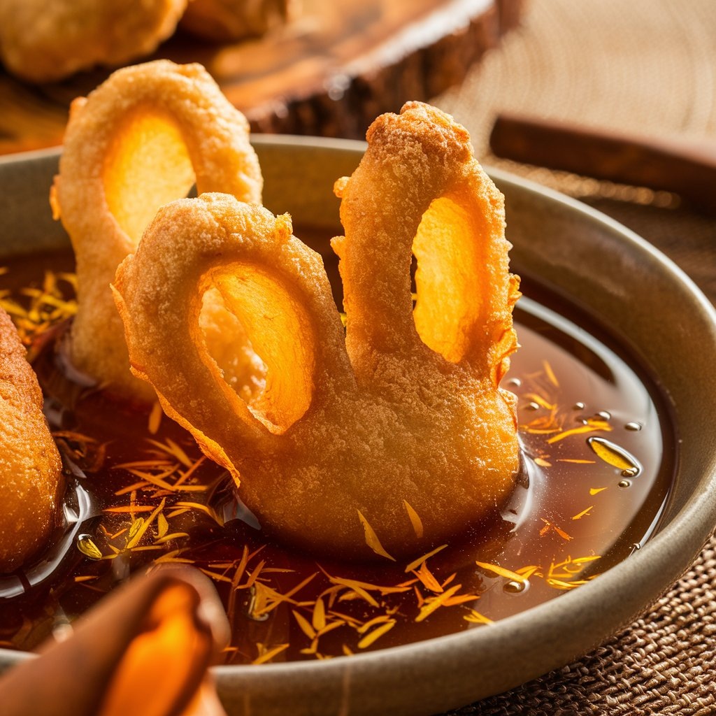 "Медовые ушки" в горячем меду