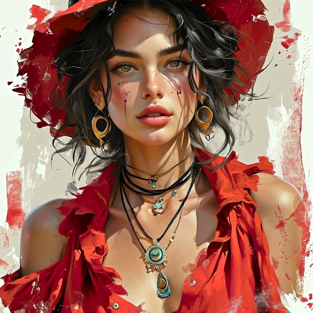 Фэшн-иллюстрация созданная ИИ