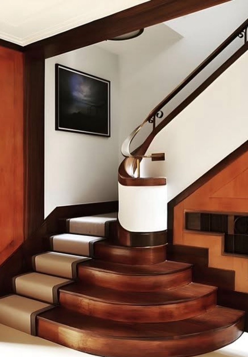 Лестница в стиле ар-деко 