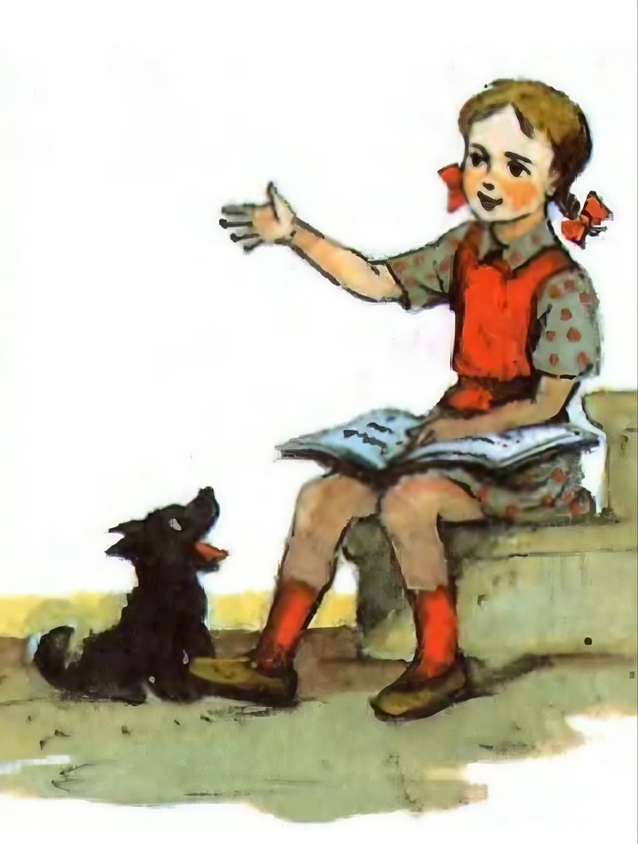 Девочка Элли и её пёсик Тотошка 