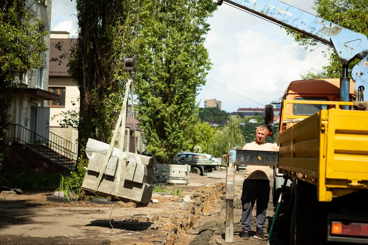    В Курске начался капитальный ремонт 386 метров дороги на 2-м Малиновом переулке
