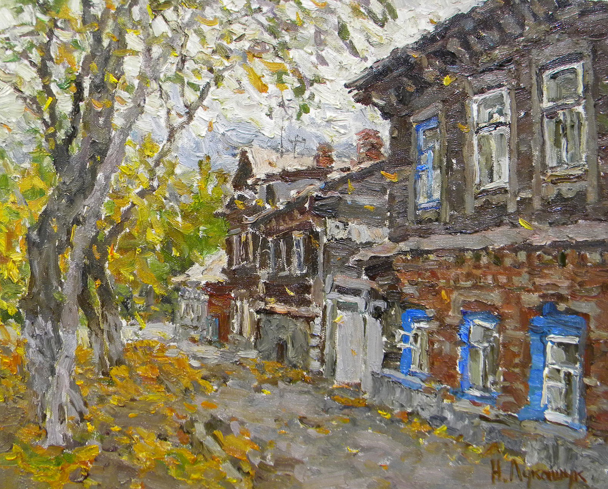 Николай Лукашук "Улица Маяковского" 2024 холст, масло 40х50