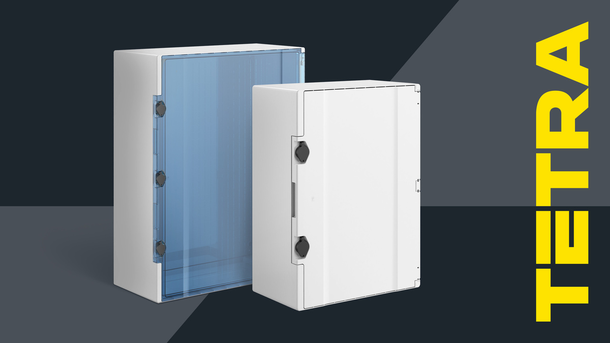 Пластиковые корпуса с монтажной панелью TETRA — новые габариты уже в продаже!