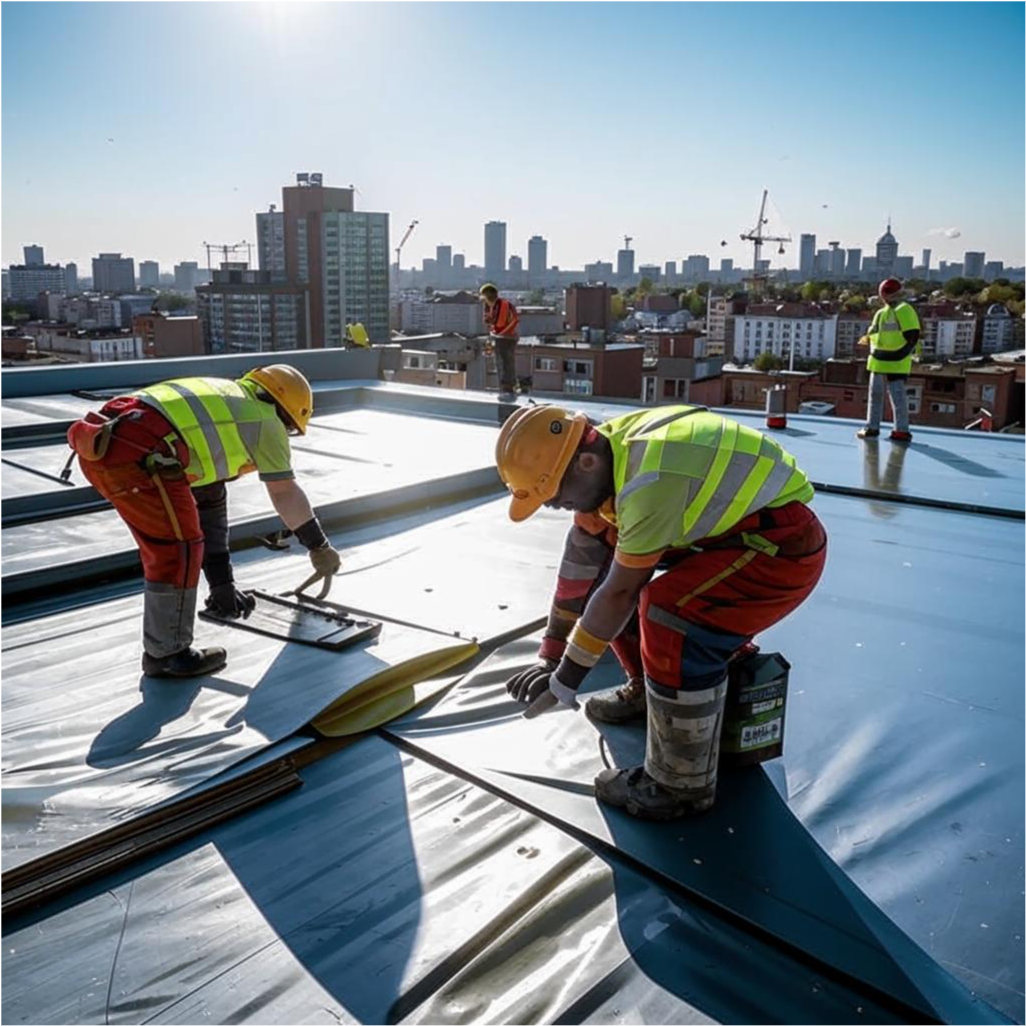 Укладка ПВХ мембраны для кровли