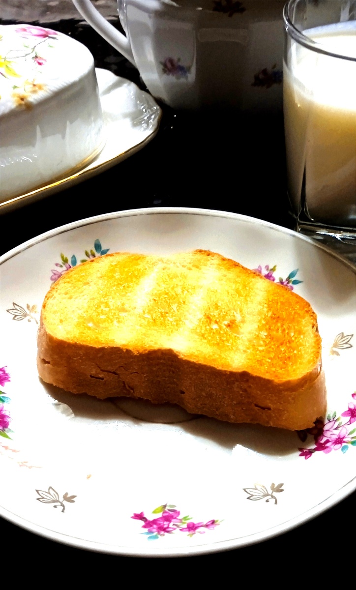 Толщина 2-2,5см, в тостере 3,5 мин.