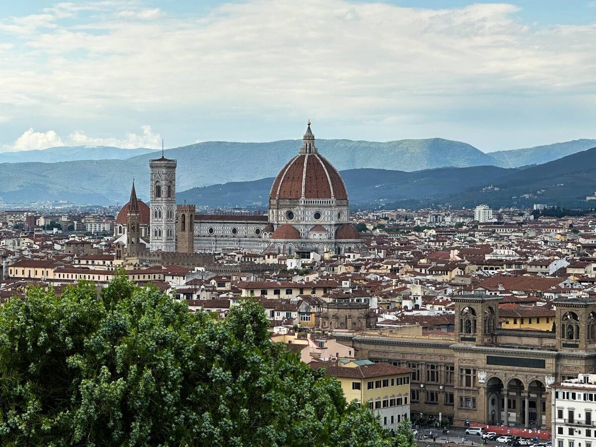 Вид на город с площади Микелянджело