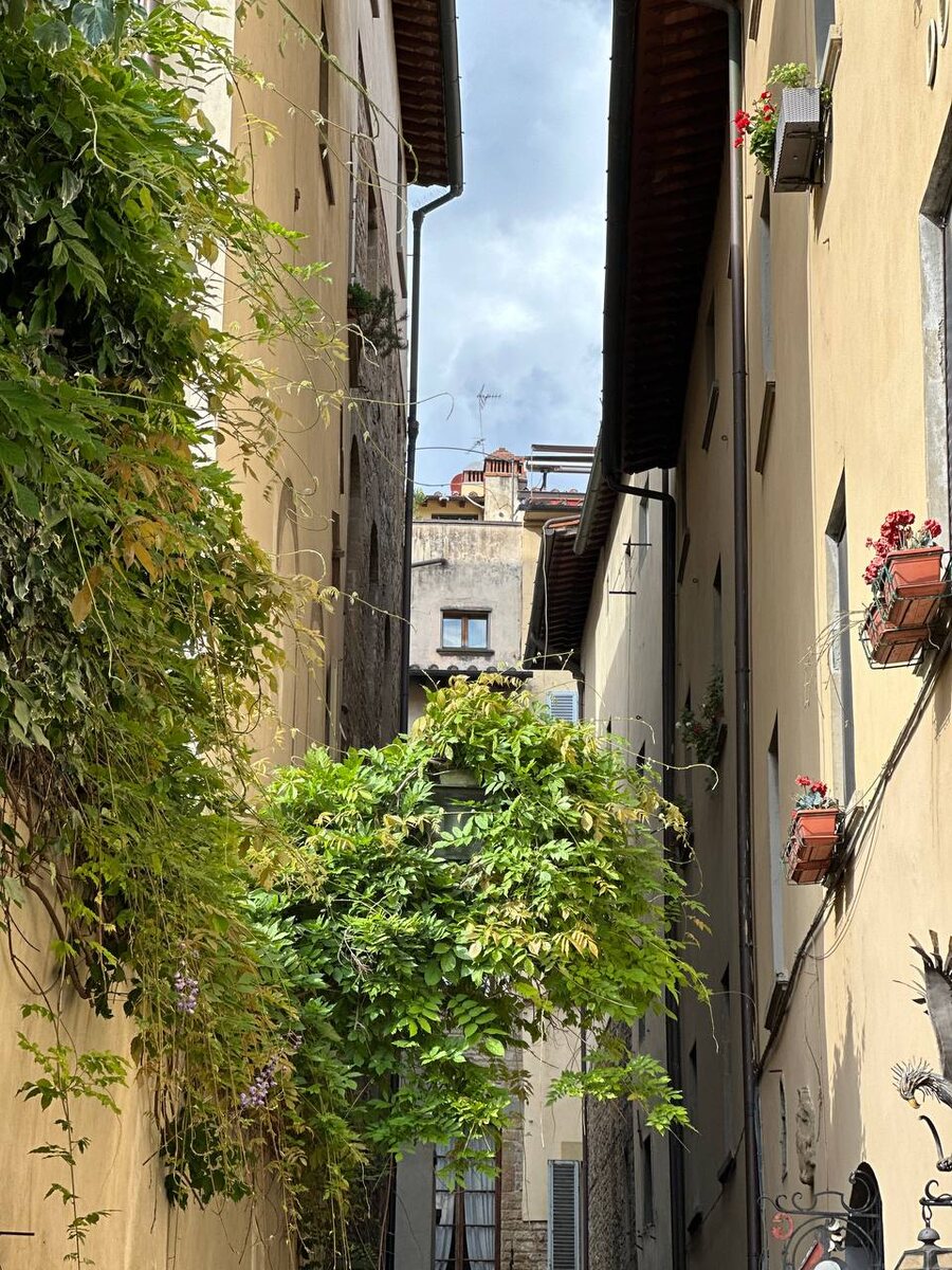 Узкие улочки, типичные для центра Флоренции